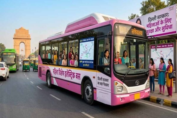 Delhi News: दिल्ली में महिलाओं के लिए 56 नई इलेक्ट्रिक बसें, जानें रूट और टाइमिंग