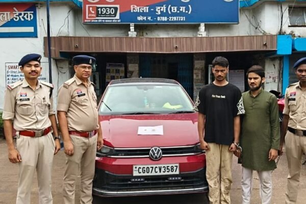 Drug तस्कर दुर्ग में गिरफ्तार, 10 लाख की हेरोइन बरामद