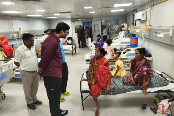 Health Alert: Collector visits hospital to review treatment for ailing tribal children