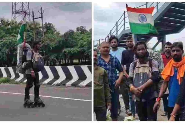 Spiritual Journey: MP youth skates across India to visit 12 Jyotirlingas