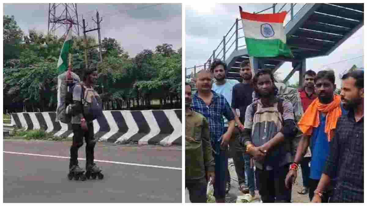 Spiritual Journey: MP youth skates across India to visit 12 Jyotirlingas