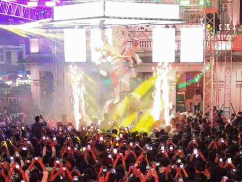 Ujjain News: Grand 1.80 lakh Ganesh idol arrives in Freeganj amidst vibrant celebrations